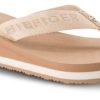 Kvinder Tommy Hilfiger | Tommy Hilfiger Damesandal Beige Fw0Fw06430Abr