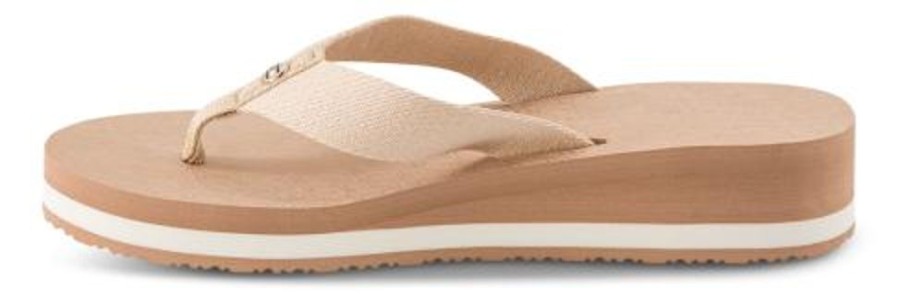 Kvinder Tommy Hilfiger | Tommy Hilfiger Damesandal Beige Fw0Fw06430Abr