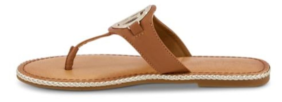 Kvinder Tommy Hilfiger | Tommy Hilfiger Damesandal Brun Fw0Fw05620Gu9