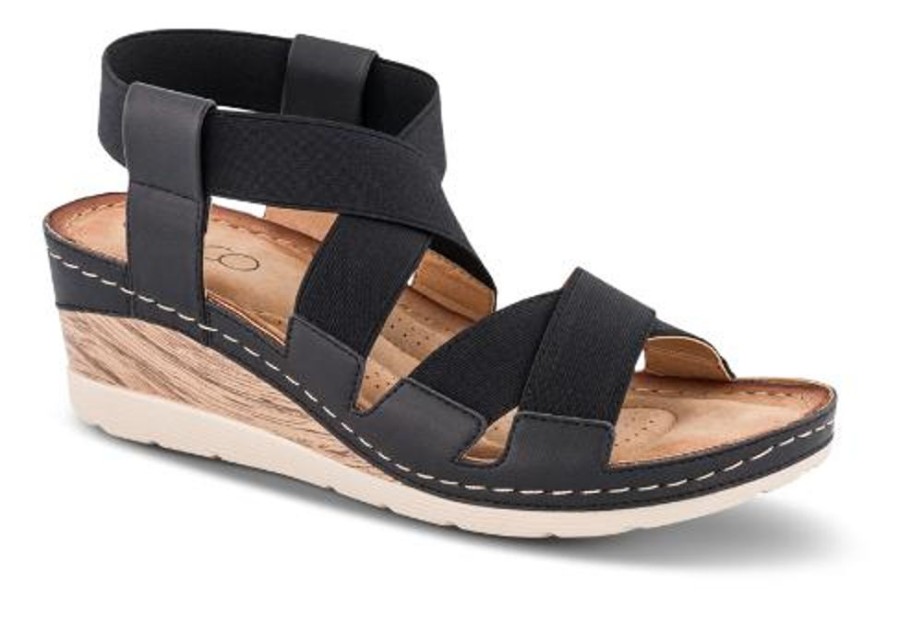 Kvinder B&CO | B&Co Damesandal Med Hael Sort 4214104210