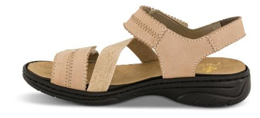 Kvinder Rieker | Rieker Damesandal Beige 64587-60