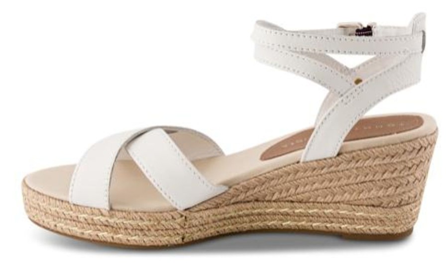 Kvinder Tommy Hilfiger | Tommy Hilfiger Damesandal Med Hael Hvid Fw0Fw06303Ybl