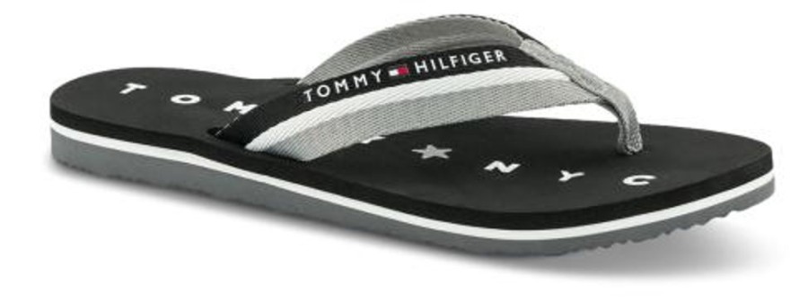 Kvinder Tommy Hilfiger | Tommy Hilfiger Pool Slides Unisex Sort Fw0Fw02370990