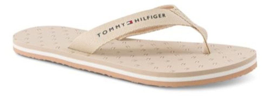 Kvinder Tommy Hilfiger | Tommy Hilfiger Pool Slides Unisex Beige Fw0Fw06429Aci