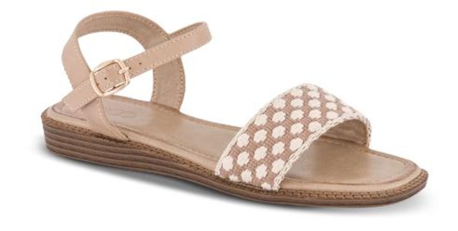 Kvinder B&CO | B&Co Damesandal Beige 4224100481