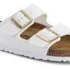 Kvinder Birkenstock | Birkenstock Arizona Birko-Flor Hvid 1005294