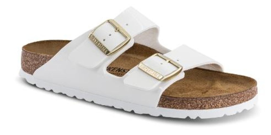 Kvinder Birkenstock | Birkenstock Arizona Birko-Flor Hvid 1005294