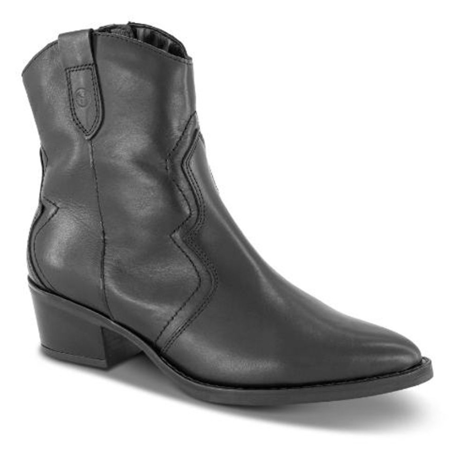 Kvinder Tamaris | Tamaris Cowboy Boot Sort 1-25702-41