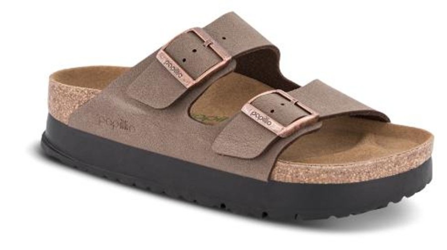 Kvinder Birkenstock | Birkenstock Papillio Arizona Pap Flex Platform Birko-Flor 1027417