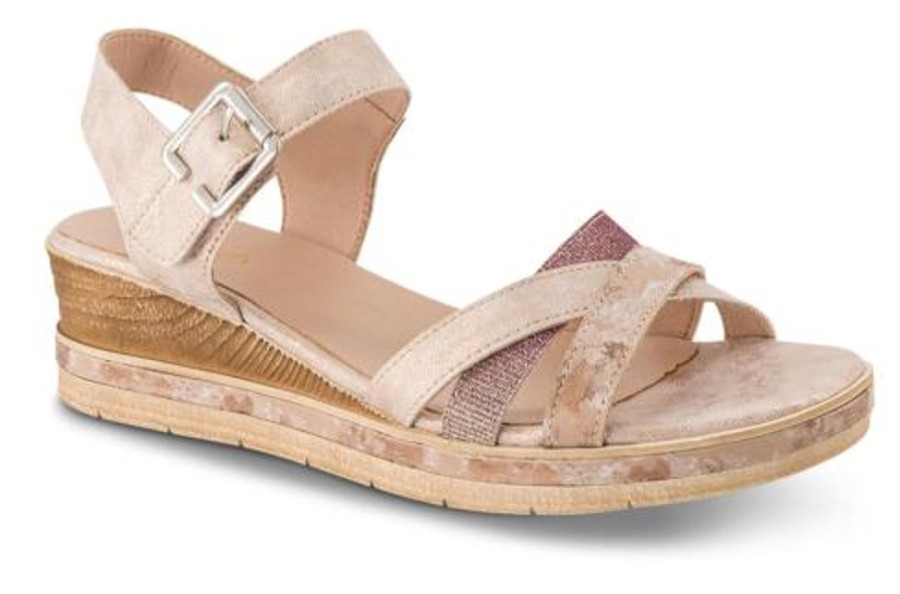 Kvinder B&CO | B&Co Damesandal Med Hael Rosa 4212102465