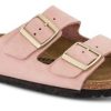 Kvinder Birkenstock | Birkenstock Arizona Nubuck Soft Pink 1026684