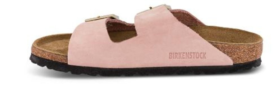 Kvinder Birkenstock | Birkenstock Arizona Nubuck Soft Pink 1026684