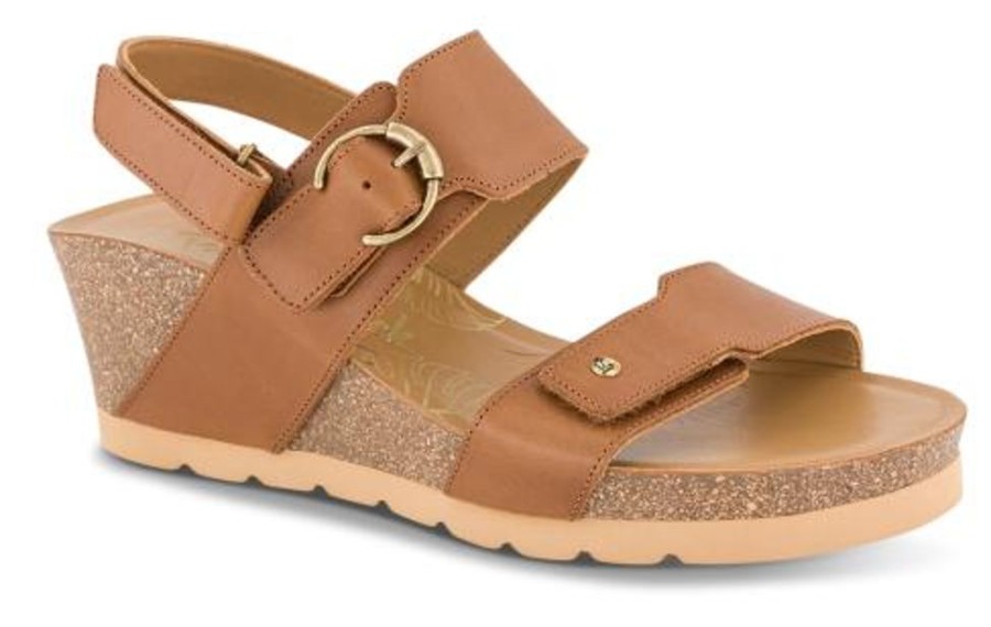 Kvinder Panama Jack | Panama Jack Damesandal Med Hael Brun Velvet B3