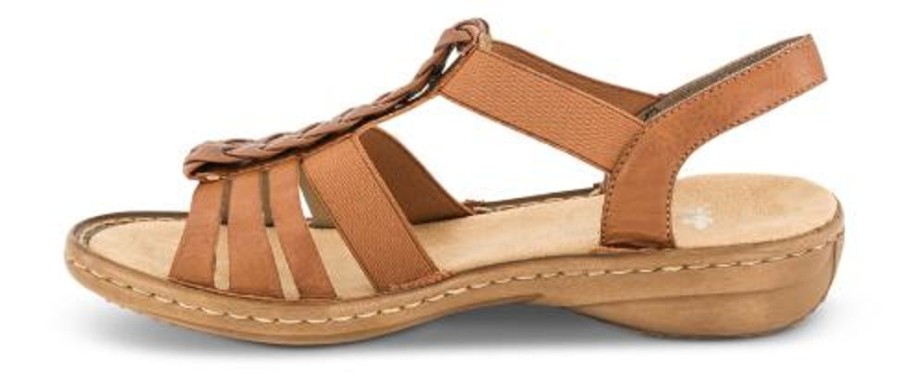 Kvinder Rieker | Rieker Damesandal Brun 60809-24