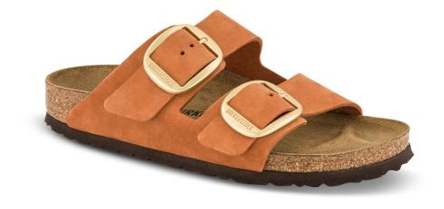 Kvinder Birkenstock | Birkenstock Arizona Big Buckle Brun 1021194