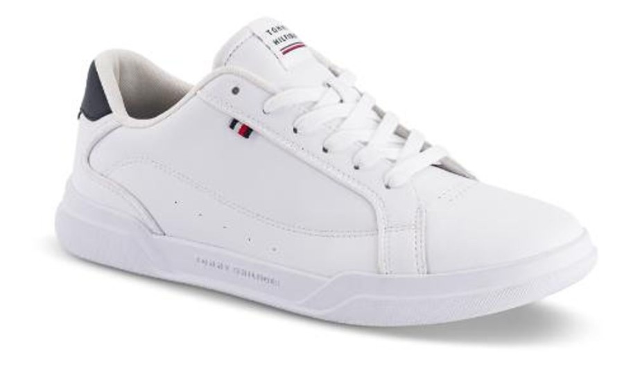 Maend Tommy Hilfiger | Tommy Hilfiger Kraftig Herresko Hvid Fm0Fm04827Ybs