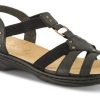 Kvinder Rieker | Rieker Damesandal Sort 64574-00