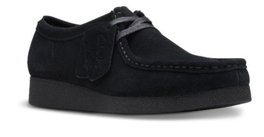 Kvinder Clarks | Clarks Damesko Med Snore Sort Wallabeeevosh D