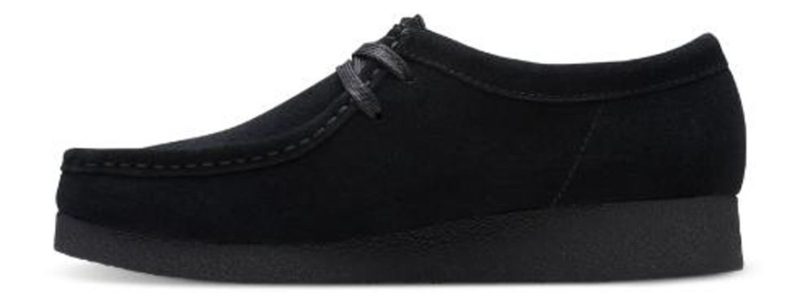 Kvinder Clarks | Clarks Damesko Med Snore Sort Wallabeeevosh D