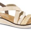 Kvinder Rieker | Rieker Damesandal Beige V3663-90