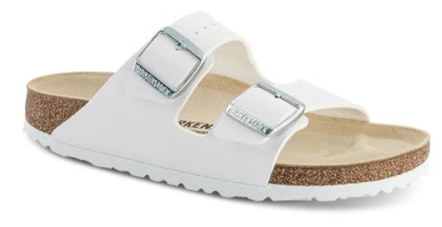 Kvinder Birkenstock | Birkenstock Arizona Birko-Flor Hvid 51733