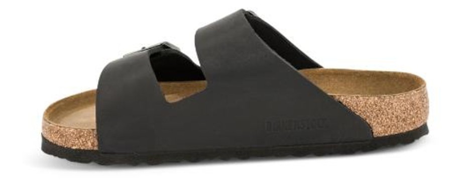 Maend Birkenstock | Birkenstock Arizona Med Blod Fodseng Sort 752481