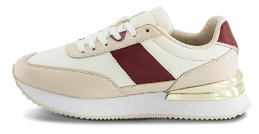 Kvinder Tommy Hilfiger | Tommy Hilfiger Damesko Med Snore Beige Fw0Fw07306Ybh