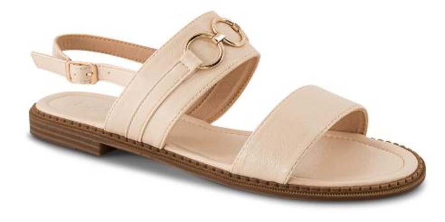 Kvinder B&CO | B&Co Damesandal Beige 4223100480