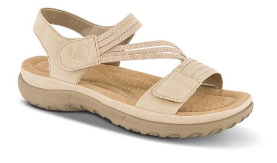 Kvinder Rieker | Rieker Damesandal Beige 64870-62