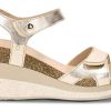 Kvinder Panama Jack | Panama Jack Damesandal Med Hael Guld Nica Sport B11