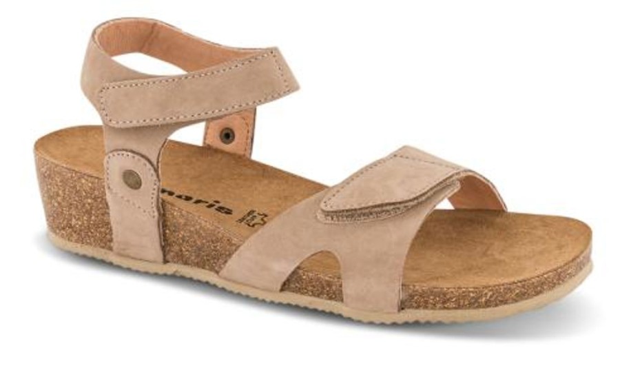 Kvinder Tamaris | Tamaris Damesandal Med Hael Beige 1-1-28722-28