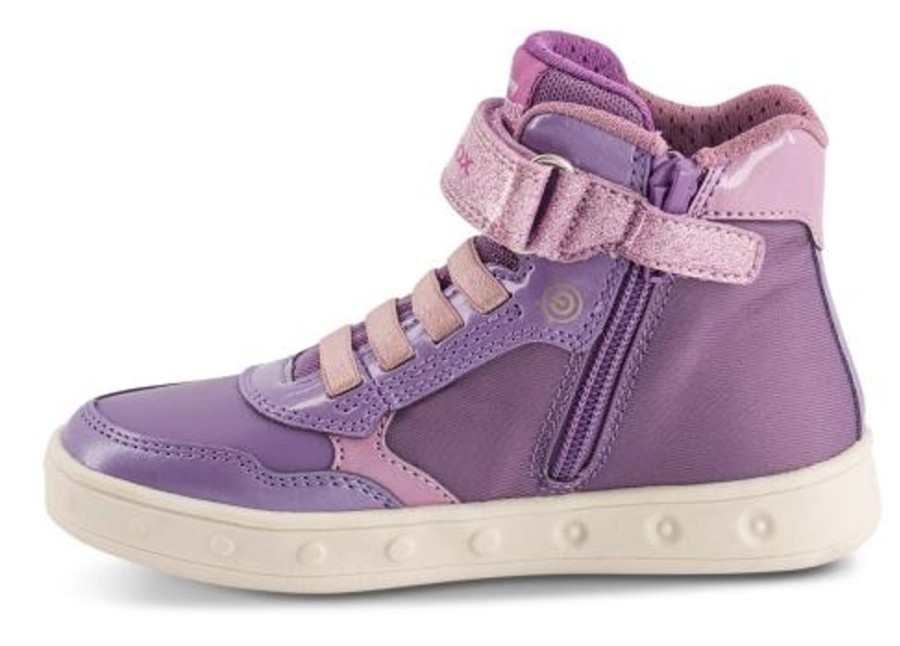 Born Geox | Geox Borne Sneaker Lilla J268Wg0Anknc8064