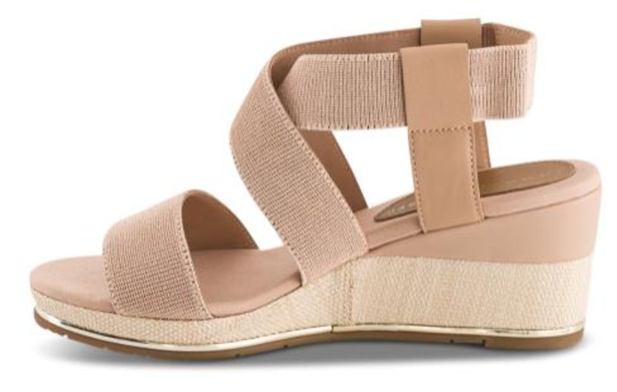 Kvinder Tommy Hilfiger | Tommy Hilfiger Damesandal Med Hael Beige Fw0Fw06305Abr