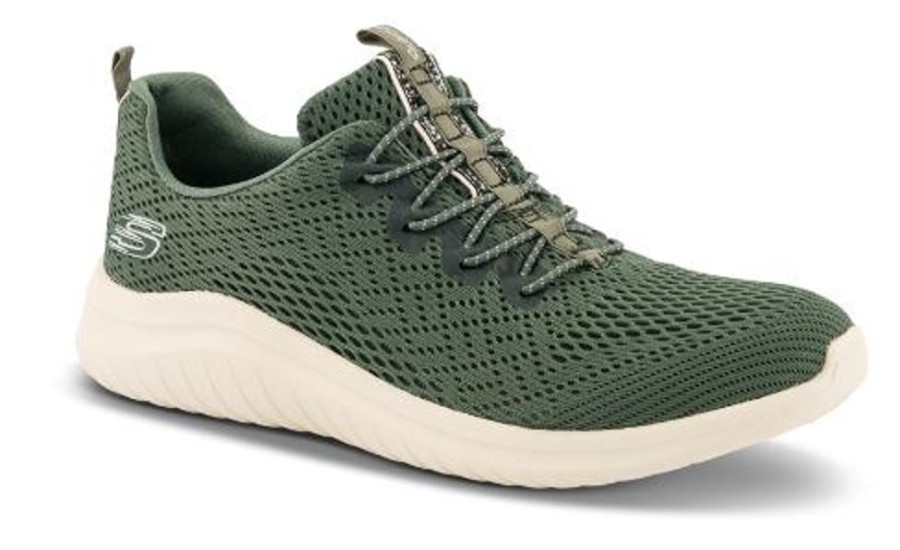 Kvinder Skechers | Skechers Sneaker Gron 13350