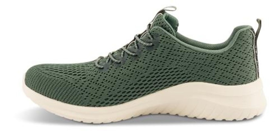 Kvinder Skechers | Skechers Sneaker Gron 13350