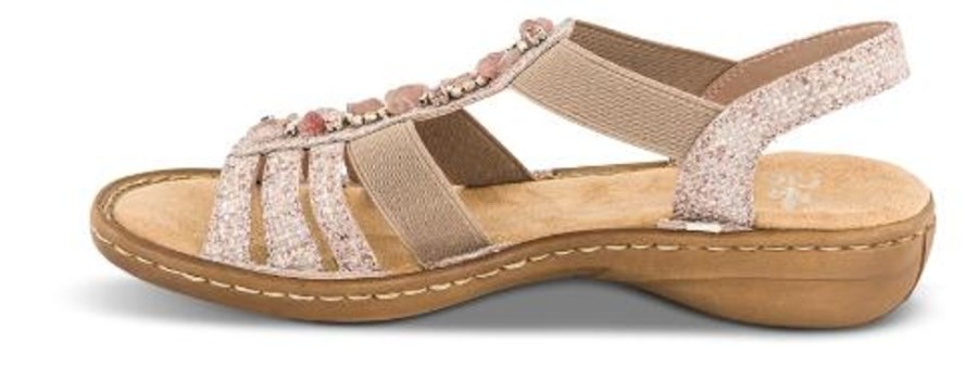 Kvinder Rieker | Rieker Damesandal Rosa 60818-31