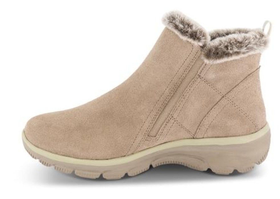 Kvinder Skechers | Skechers Kort Damestovle Beige 167108