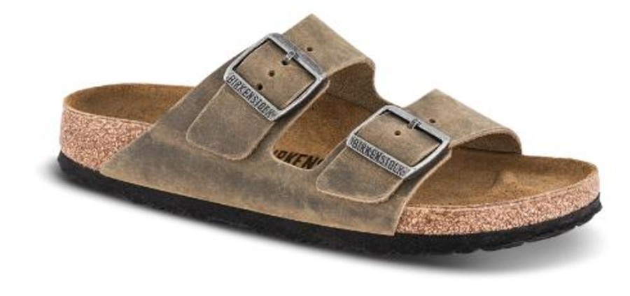 Maend Birkenstock | Birkenstock Arizona Med Blod Fodseng Brun 1019377