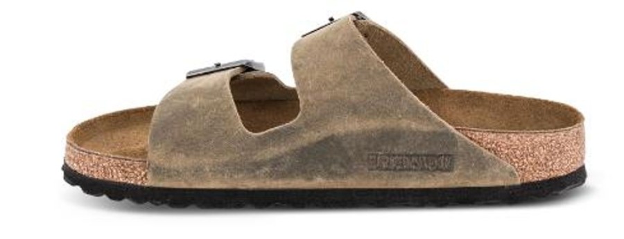 Maend Birkenstock | Birkenstock Arizona Med Blod Fodseng Brun 1019377