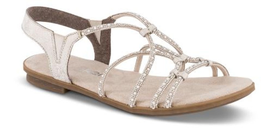 Kvinder Rieker | Rieker Damesandal Beige 64270-60