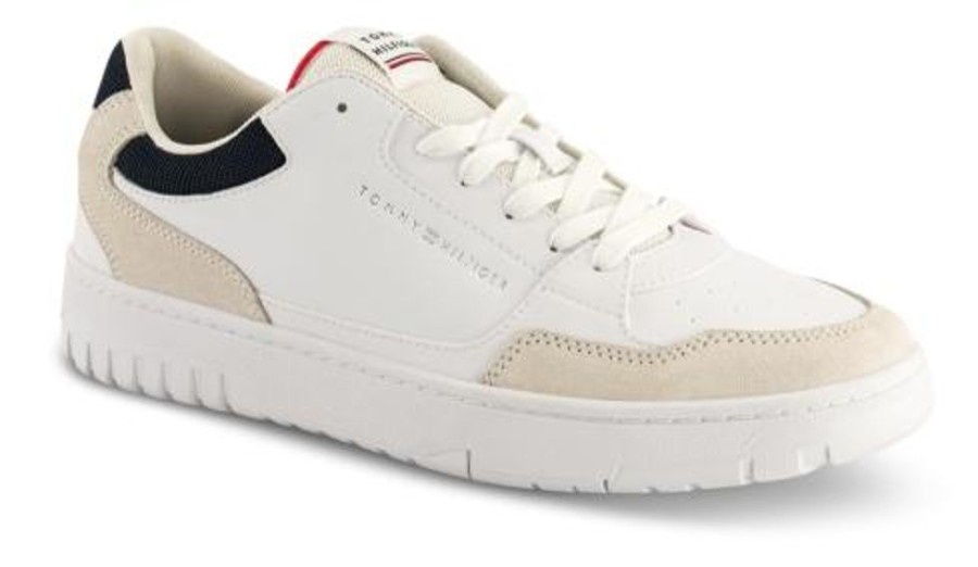 Maend Tommy Hilfiger | Tommy Hilfiger Kraftig Herresko Hvid Fm0Fm04730Ybs