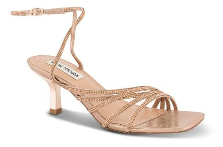 Kvinder Steve Madden | Steve Madden Damesandal Med Hael Guld Sm11002103