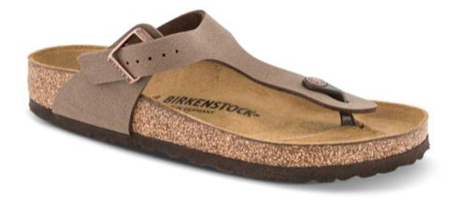 Kvinder Birkenstock | Birkenstock Gizeh Birko-Flor Brun 43751