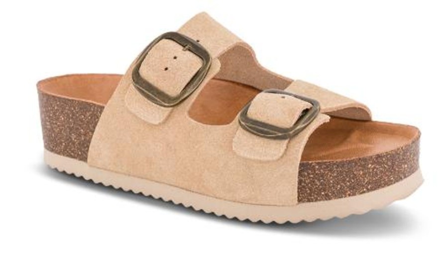 Kvinder B&CO | B&Co Damesandal Beige 4414100980