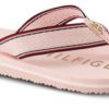 Kvinder Tommy Hilfiger | Tommy Hilfiger Pool Slides Unisex Rosa Fw0Fw06421Tip