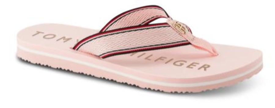 Kvinder Tommy Hilfiger | Tommy Hilfiger Pool Slides Unisex Rosa Fw0Fw06421Tip