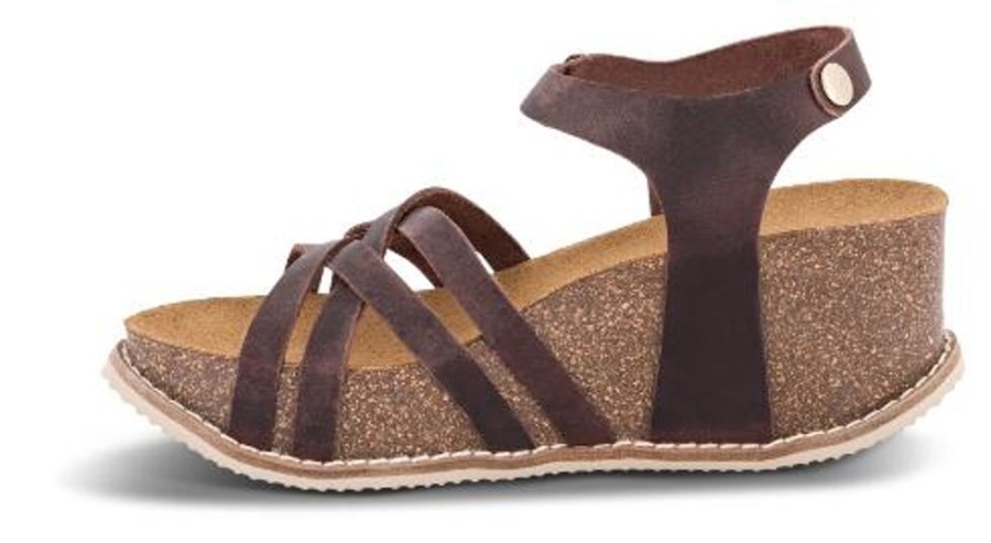 Kvinder B&CO | B&Co Damesandal Med Hael Brun 4214102130