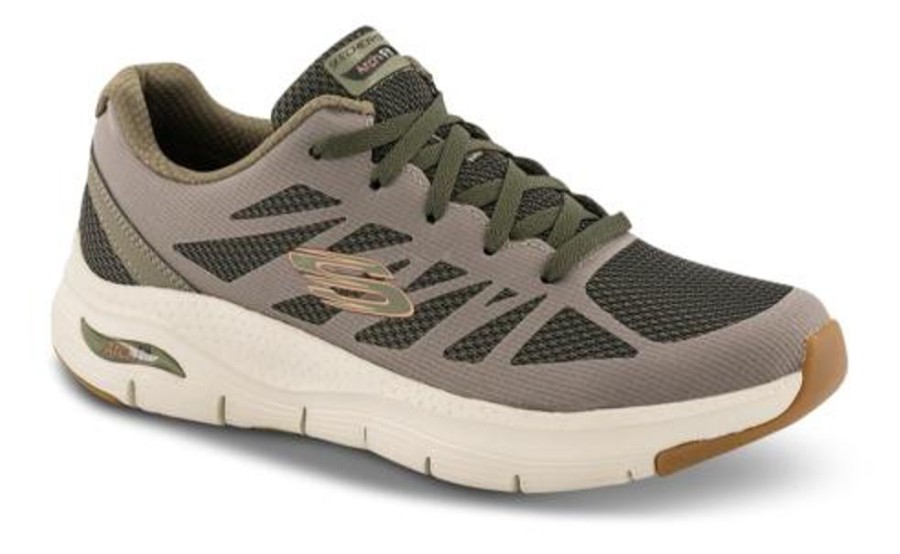 Maend Skechers | Skechers Sneaker Gron 232042