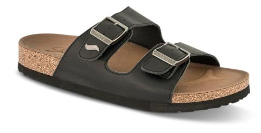 Kvinder Skechers | Skechers Damesandal Sort 163316