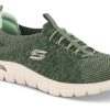 Kvinder Skechers | Skechers Sneaker Oliven 104374